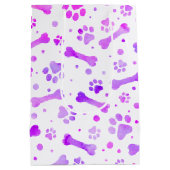 Waterverf roze Paarse verf Medium Cadeauzakje (Achterkant)