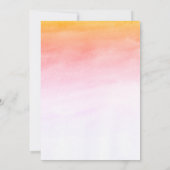 Waterverf roze pacifier babyshower kaart (Achterkant)