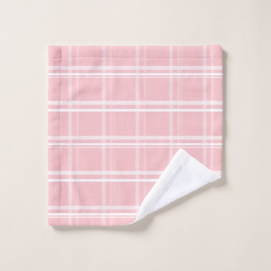 Waterverf Roze Patroon Bad Handdoek (Wasdoekje)