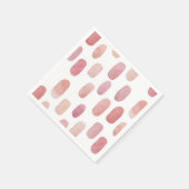 Waterverf roze penseel. Moderne, eenvoudige schatt Servet (Hoek)