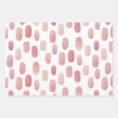 Waterverf roze penseelstreek. Blush schattig patro Inpakpapier Vel (Voorkant 2)