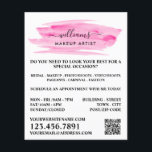 Waterverf Roze penseelstreek maken artiest Flyer<br><div class="desc">De Roze borstelaar van de Waterverf van het manuscript maakt kunstenaar brochures door de opslag van het Visitekaartje.</div>
