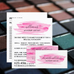 Waterverf Roze penseelstreek maken artiest Flyer<br><div class="desc">De Roze borstelaar van de Waterverf van het manuscript maakt kunstenaar brochures door de opslag van het Visitekaartje.</div>
