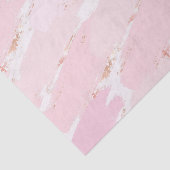 Waterverf Roze Penseelstreken met Roos Goudfolie Tissuepapier (Detail)