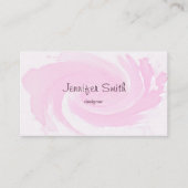 Waterverf Roze penseelstreken Visitekaartje (Voorkant)