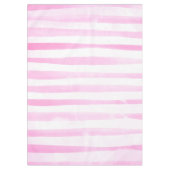 Waterverf roze penseelstrips tafelkleed (Voorkant)