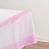 Waterverf roze penseelstrips tafelkleed (Voorbeeld)