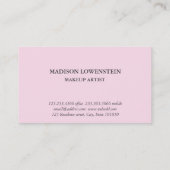 Waterverf Roze Peonies Flowers Visitekaartje (Achterkant)