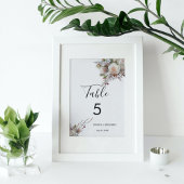 Waterverf roze perzik bloemenwinter bruiloft kaart