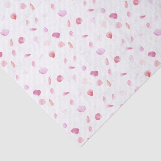 Waterverf roze perzik Roos bloemblaadjes Tissuepapier (Detail)