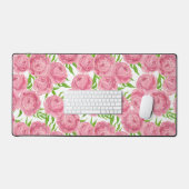 Waterverf roze pinda's bureaumat (Keyboard & Muis)