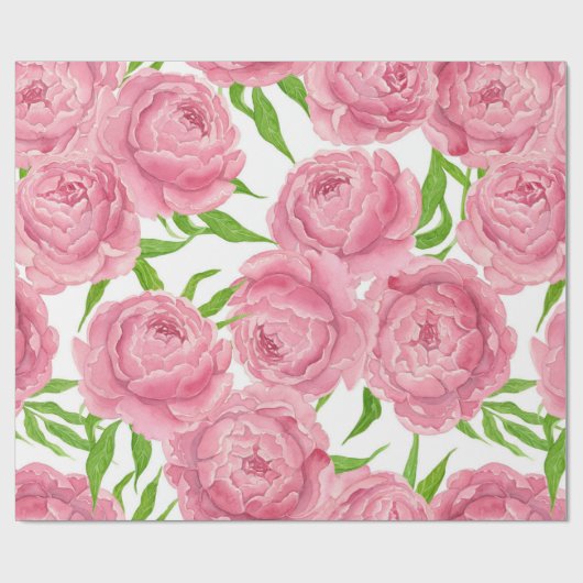 Waterverf roze pinda's cadeaupapier (Vlak)