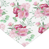 waterverf roze pinda's korte tafelloper (Hoek)