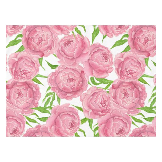 Waterverf roze pinda's tafelkleed (Voorkant (Horizontaal))