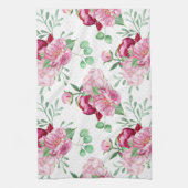 waterverf roze pinda's theedoek (Verticaal)