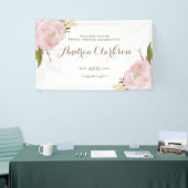 Waterverf Roze pinda's Vrijgezellenfeest Banner (Beurs)