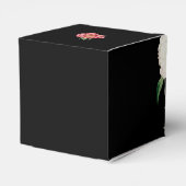 Waterverf Roze Pioenen Bloemen Bruiloft Wit Bedankdoosjes (Achterkant)