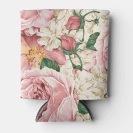  Waterverf Roze Pioenen Bloemen Koelbox Blikjeskoeler