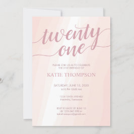 Waterverf Roze plastic Kaart