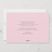 Waterverf Roze Poinsettia Vrolijk Kerstfeest Foto Feestdagenkaart (Achterkant)