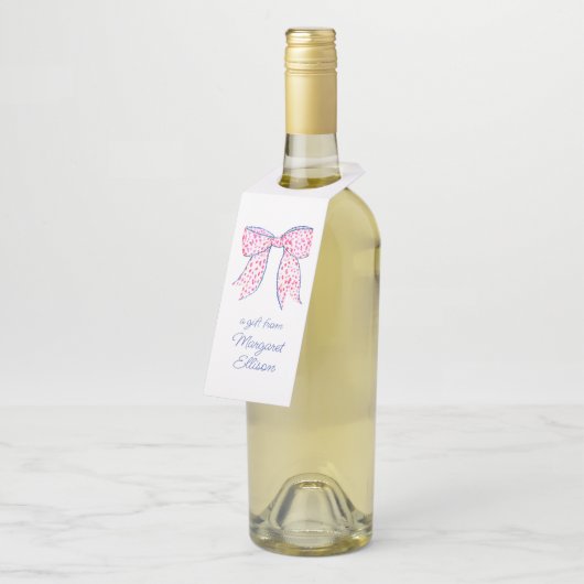 Waterverf Roze polawkrab Flessenhanger (Schuin)