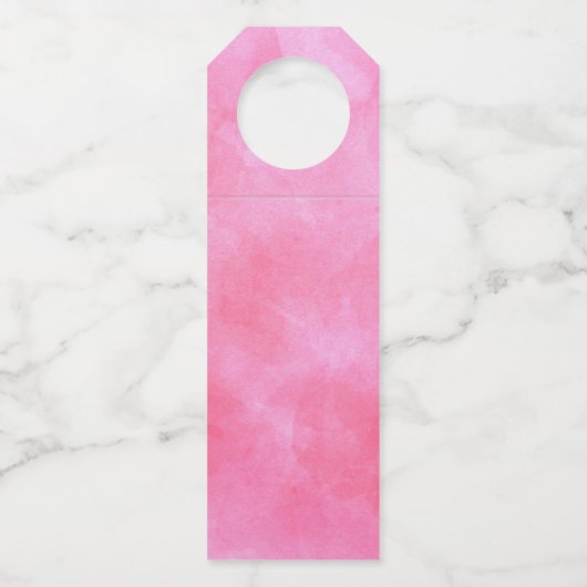 Waterverf Roze polawkrab Flessenhanger (Achterkant)