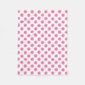 waterverf roze polka dots dop design fleece deken (Voorkant)