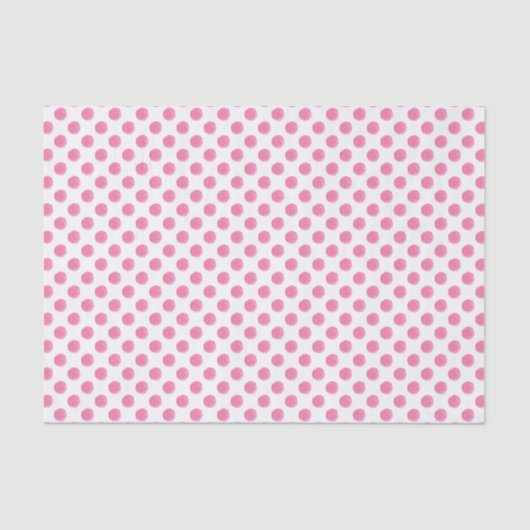 waterverf roze polka dots dop design tissuepapier (Voorkant)