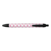 waterverf roze polka dots dop design zwarte inkt pen (Achterkant)
