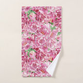 Waterverf roze pony's bad handdoek (Handdoek)