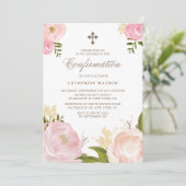 Waterverf Roze pony's Bevestiging Uitnodiging (Staand voorkant)