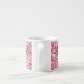 Waterverf roze pony's espresso kop (Achterkant)