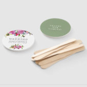 Waterverf roze pony's handwaaier (Niet-gemonteerd)