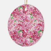 Waterverf roze pony's keramisch ornament (Links)