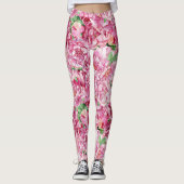 Waterverf roze pony's leggings (Voorkant)