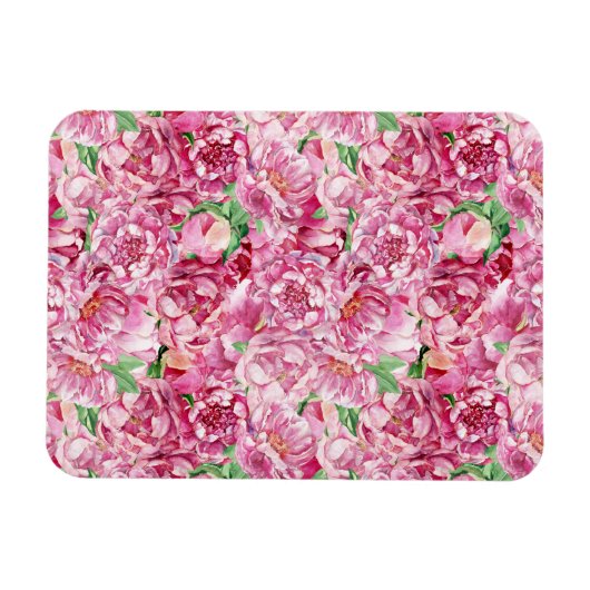 Waterverf roze pony's magneet (Horizontaal)