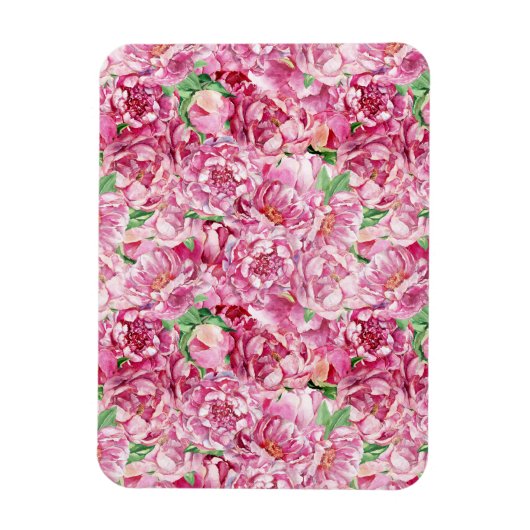 Waterverf roze pony's magneet (Verticaal)