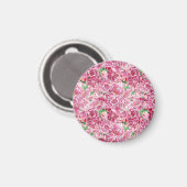 Waterverf roze pony's magneet (Voorkant / Achterkant)