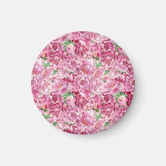Waterverf roze pony's magneet (Voorkant)
