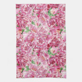 Waterverf roze pony's theedoek (Verticaal)