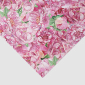 Waterverf roze pony's tissuepapier (Detail)