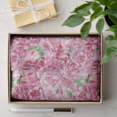 Waterverf roze pony's tissuepapier (Geschenk)