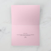 Waterverf roze pony's zullen mijn Bridesmaid zijn Kaart (Binnen)