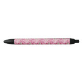 Waterverf roze pony's zwarte inkt pen (Voorkant)
