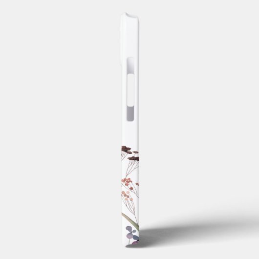 Waterverf Roze Poppy Meadow Aangepaste Naam Case-Mate iPhone Case (Achterkant / Links)