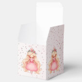 Waterverf Roze Prinses Verjaardagsfeest Schattige Bedankdoosjes (Geopend)
