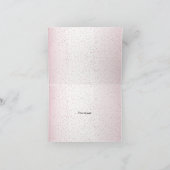 Waterverf Roze Prinses Verjaardagsfeest Schattige Bedankkaart (Binnen)