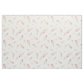 Waterverf roze rode rozen handschilderd stof (Yard (91,4 cm))