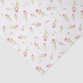 Waterverf roze rode rozen handschilderd tissuepapier (Detail)