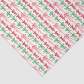 Waterverf Roze, Rood & Groene Coquette Bogen Tissuepapier (Detail)